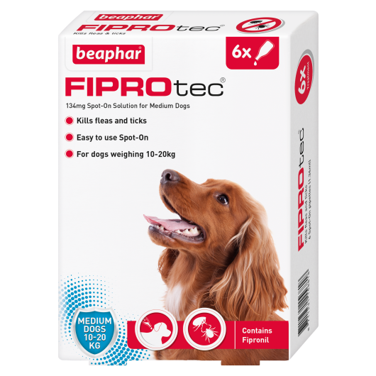 Fiprotec Spot On Medium Dog Pipette - 6 Treatments