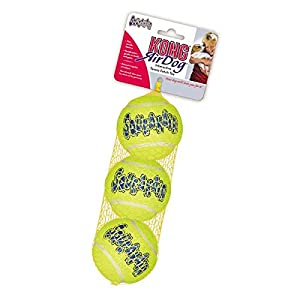 KONG AirDog Squeaky Tennis Balls - Medium 3 pack
