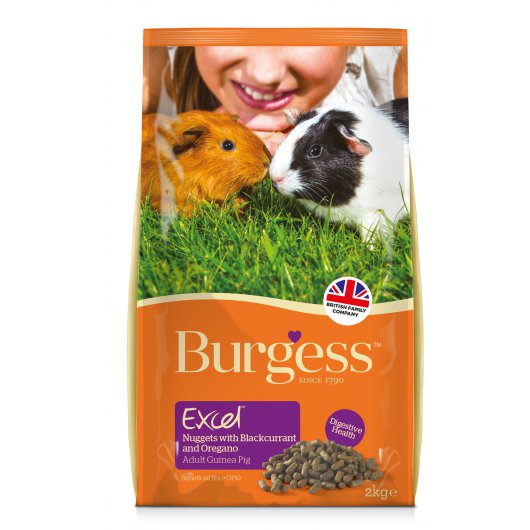 Burgess Excel Guinea Pig Nuggets Blackcurrant & Oregano 2kg