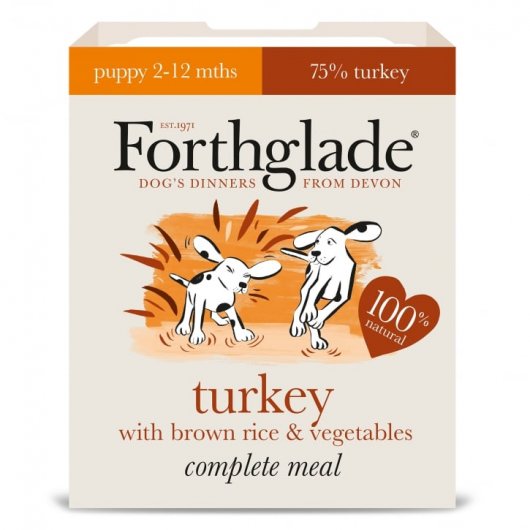 Forthglade Comp Meal Puppy Turkey with Brown Rice & Veg 18x395g