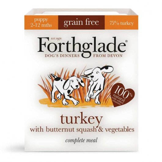 Forthglade Complete Grain Free Puppy Turkey & Veg 18x 395g