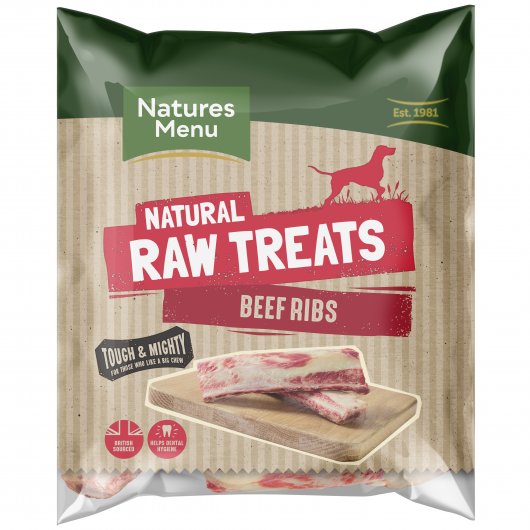 Natures Menu Dog Raw Frozen Chews Beef Ribs