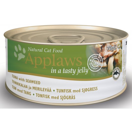 Applaws Cat Can Tuna With Seaweed In Jelly 24 x 70g