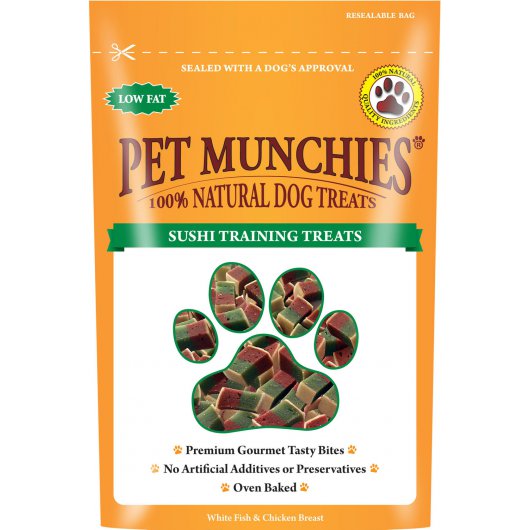 Pet Munchies Sushi Dog Training Treats  8 x 150g bag