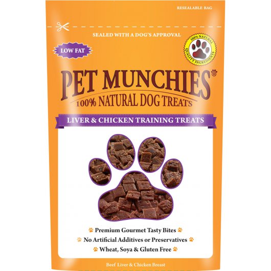 Pet Munchies Liver & Chicken Dog Training Treats  8 x 150g bag