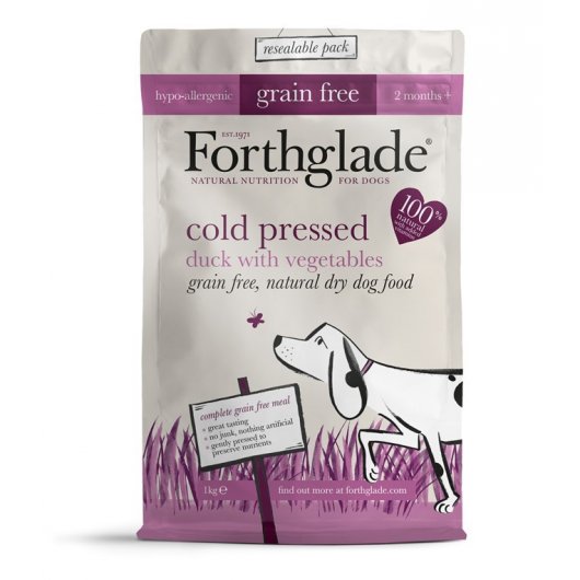 Forthglade Cold Pressed Dry Dog Food Duck - Grain Free 2.5Kg