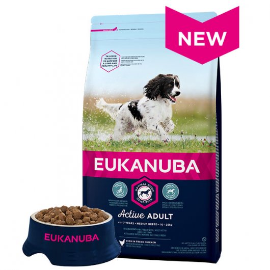 Eukanuba Active Adult Medium Breed Chicken 2kg