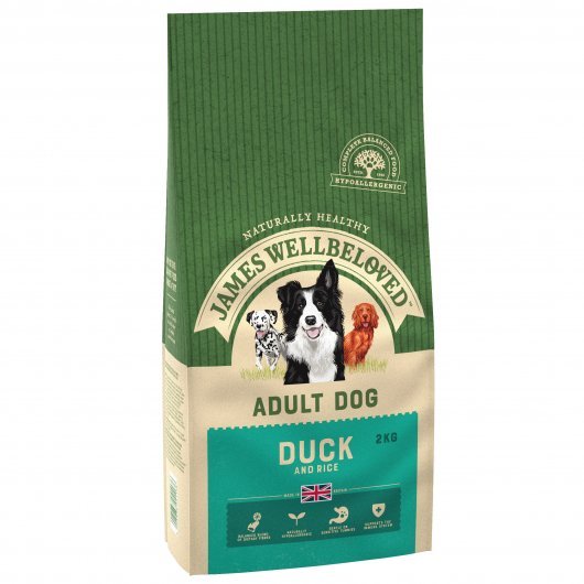 James Wellbeloved Adult Dog Maintenance Duck & Rice Kibble 2kg