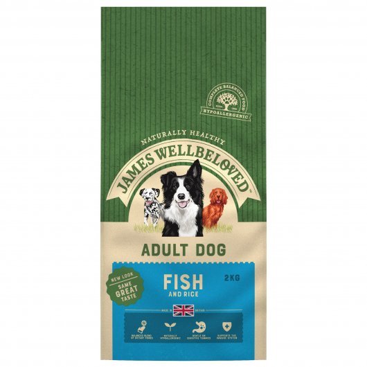 James Wellbeloved Adult Dog Maintenance Fish & Rice Kibble 2kg