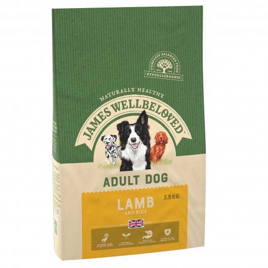 James Wellbeloved Adult Dog Maintenance Lamb & Rice Kibble 7.5kg