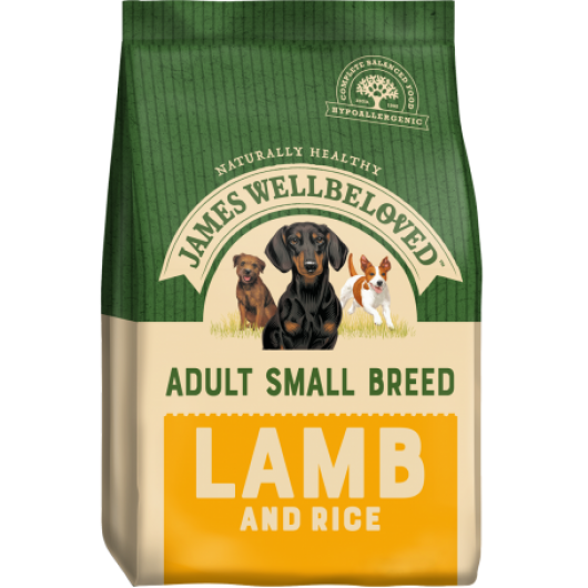 James Wellbeloved Adult Dog Small Breed Lamb & Rice 1.5kg