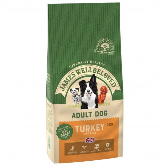 James Wellbeloved Adult Dog Maintenance Turkey & Rice Kibble 2kg
