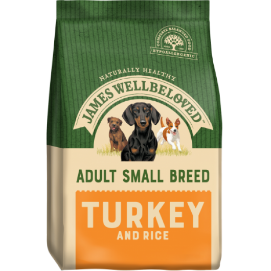 James Wellbeloved Adult Dog Small Breed Turkey & Rice 1.5kg