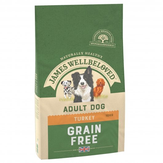 James Wellbeloved Adult Dog Maintenance Grain Free Turkey Kibble 10kg