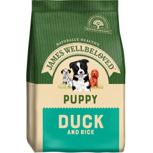 James Wellbeloved Puppy Dog Duck & Rice Kibble 2kg
