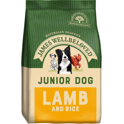 James Wellbeloved JUNIOR Lamb & Rice 15kg