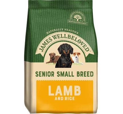 James Wellbeloved Adult Dog Senior Sml Breed Lamb & Rice Kibble 7.5kg
