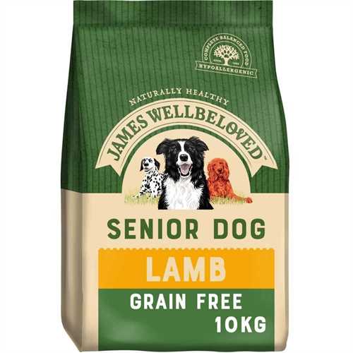 James Wellbeloved Adult Dog Senior Grain Free Lamb Kibble 10kg