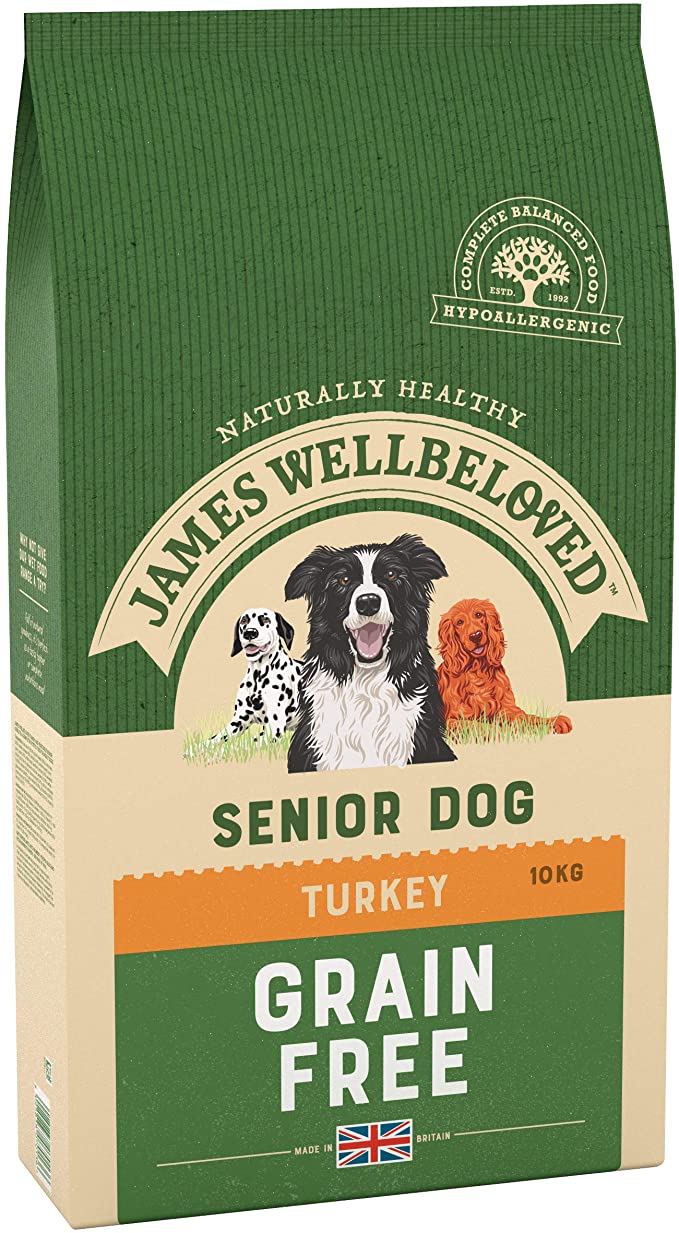 James Wellbeloved Adult Dog Senior Grain Free Turkey Kibble 10kg