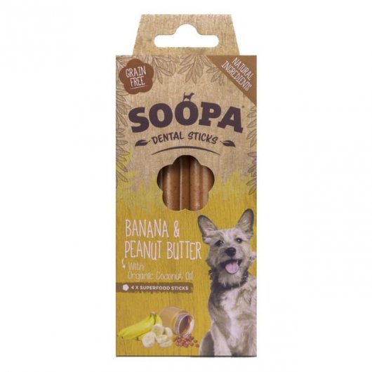 Soopa Dental Sticks Banana & Peanut Butter 100gms