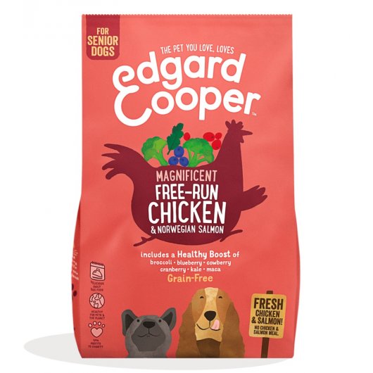 EDGARD & COOPER SENIOR Dry Chicken & Salmon 12kg