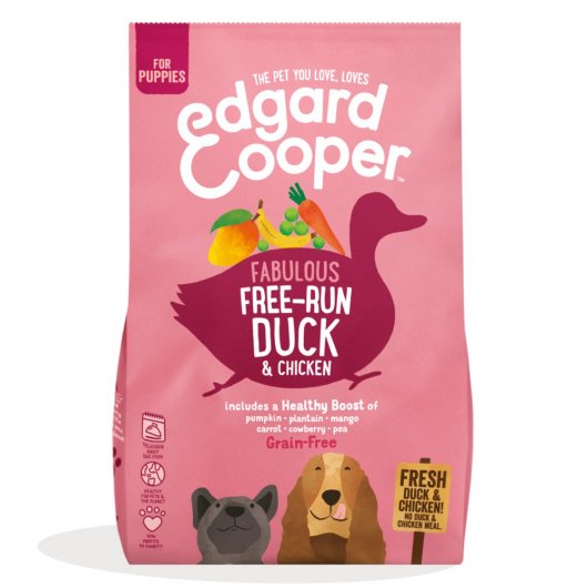 EDGARD & COOPER PUPPY Dry Duck & Chicken 12kg