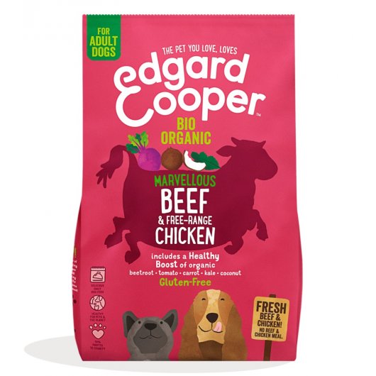 EDGARD & COOPER ADULT Dry ORGANIC BEEF 7 KG