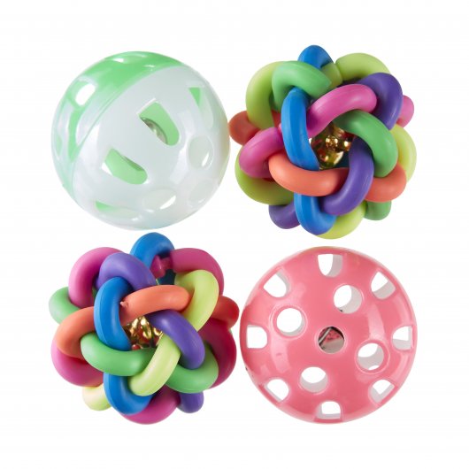 Pet Love Jingle & Puzzle Balls 4pk