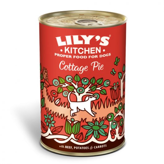 Lily's Kitchen Wet Dog Tin Cottage Pie 400g - 3 options available