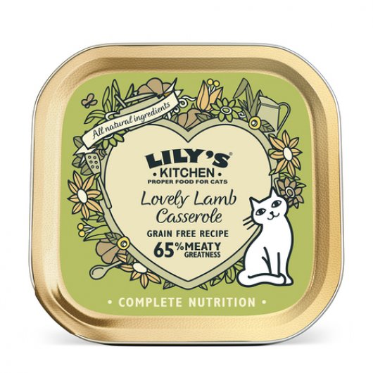 Lily's Kitchen Wet Cat Tray Lovely Lamb Casserole 85g