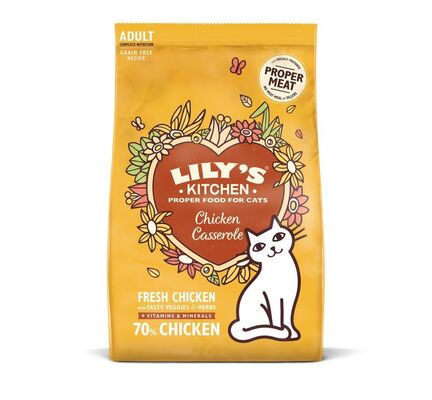 Lily's Kitchen Dry Cat Adult - Chicken Casserole Dry Food 800g