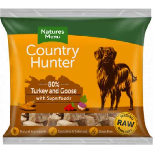 Country Hunter Raw Nuggets Turkey & Goose With Superfoods 1kg - DELIVERY TO BRISTOL & BATH ONLY