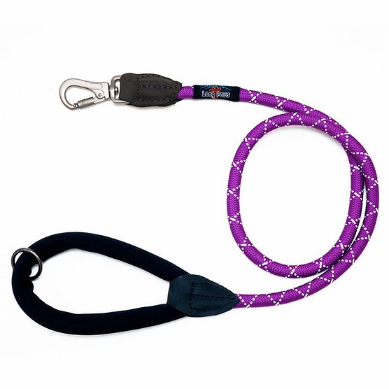 Long Paws Comfort Collection Rope Lead Purple 2 sizes available
