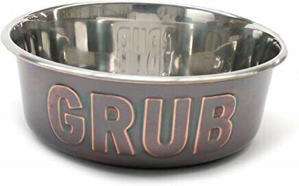 Deluxe Steel Grub Pet Bowl 1900ml 8.5"